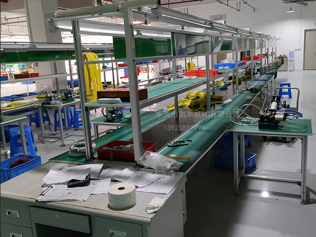 東莞(wǎn)電子電器長條(tiáo)台板(bǎn)皮帶裝配(pèi)線 流水線(xiàn)