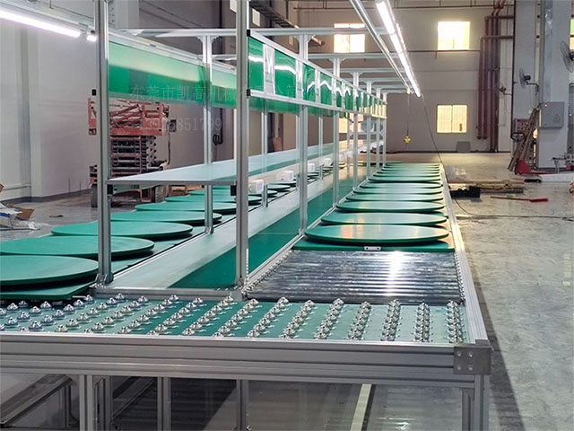雙層(céng)工裝板無動力滾筒(tǒng)生產(chǎn)線(xiàn)