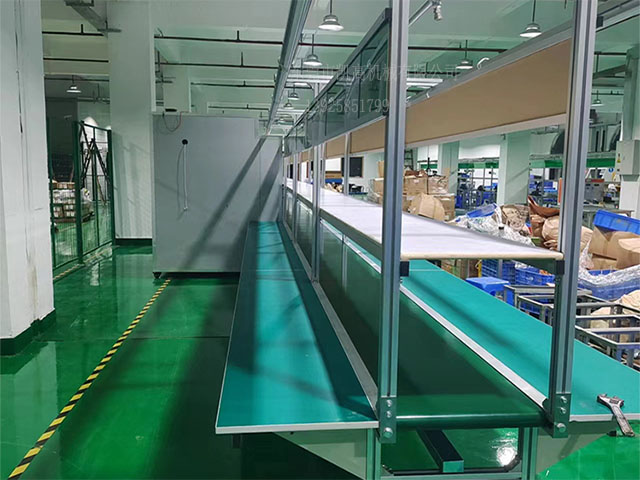 深圳長條台板皮帶流水(shuǐ)線 裝配線