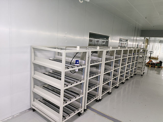 多(duō)層老化測試台車線