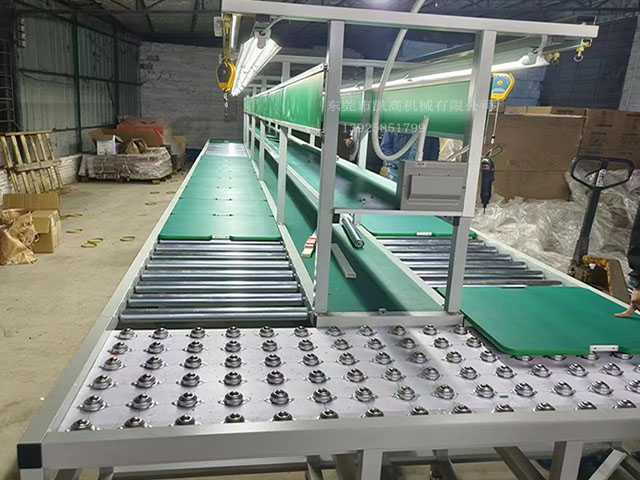 工裝板無動力滾筒手推組裝線|裝配滾筒線|滾筒流水線